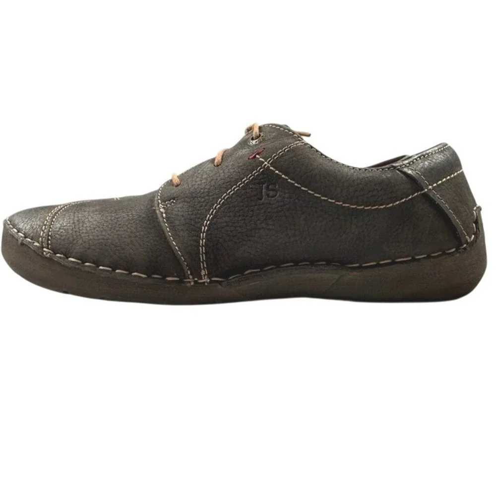 Josef Seibel Fergey 20-Titan‎ Leather Lace Up Shoes Womens Sz 41 /US 10